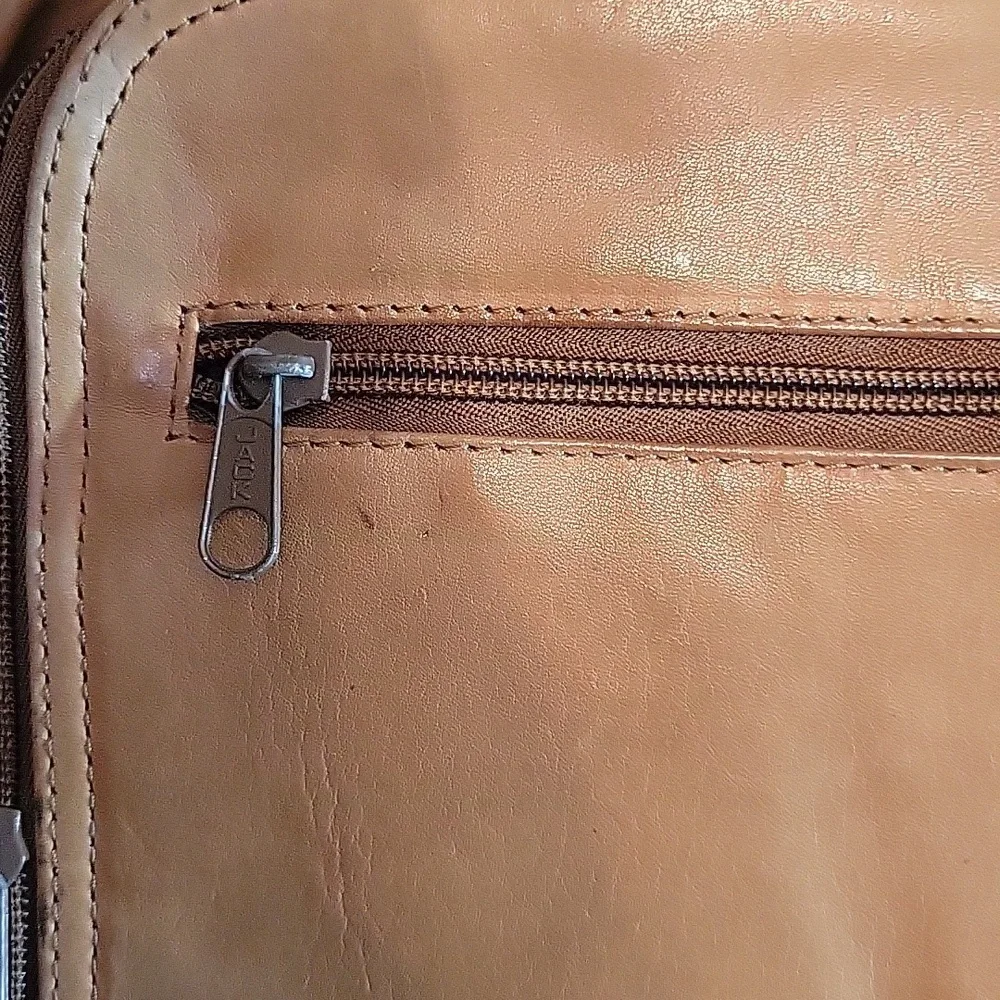 Tan Leather Breifcase Laptop Bag